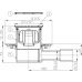 Трап HL 510NPr-3123 с дизайн-решеткой Ориноко из нерж стали 115х115 мм
